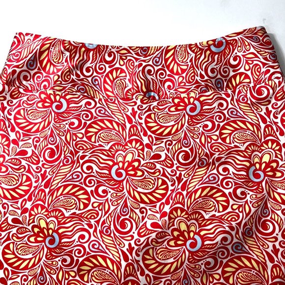 Sport Haley Golf Skort Coral Print Exposed Zipper Women’s 10 - Picture 5 of 14